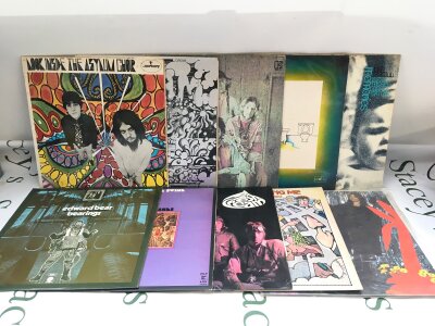 Ten psych and blues rock LPs by various artists including Love, Cream, The Asylum Choir and others.