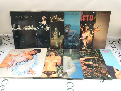 Ten Roxy Music and Bryan Ferry solo LPs.