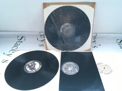 Three Crass LPs, original sleeves sadly missing.