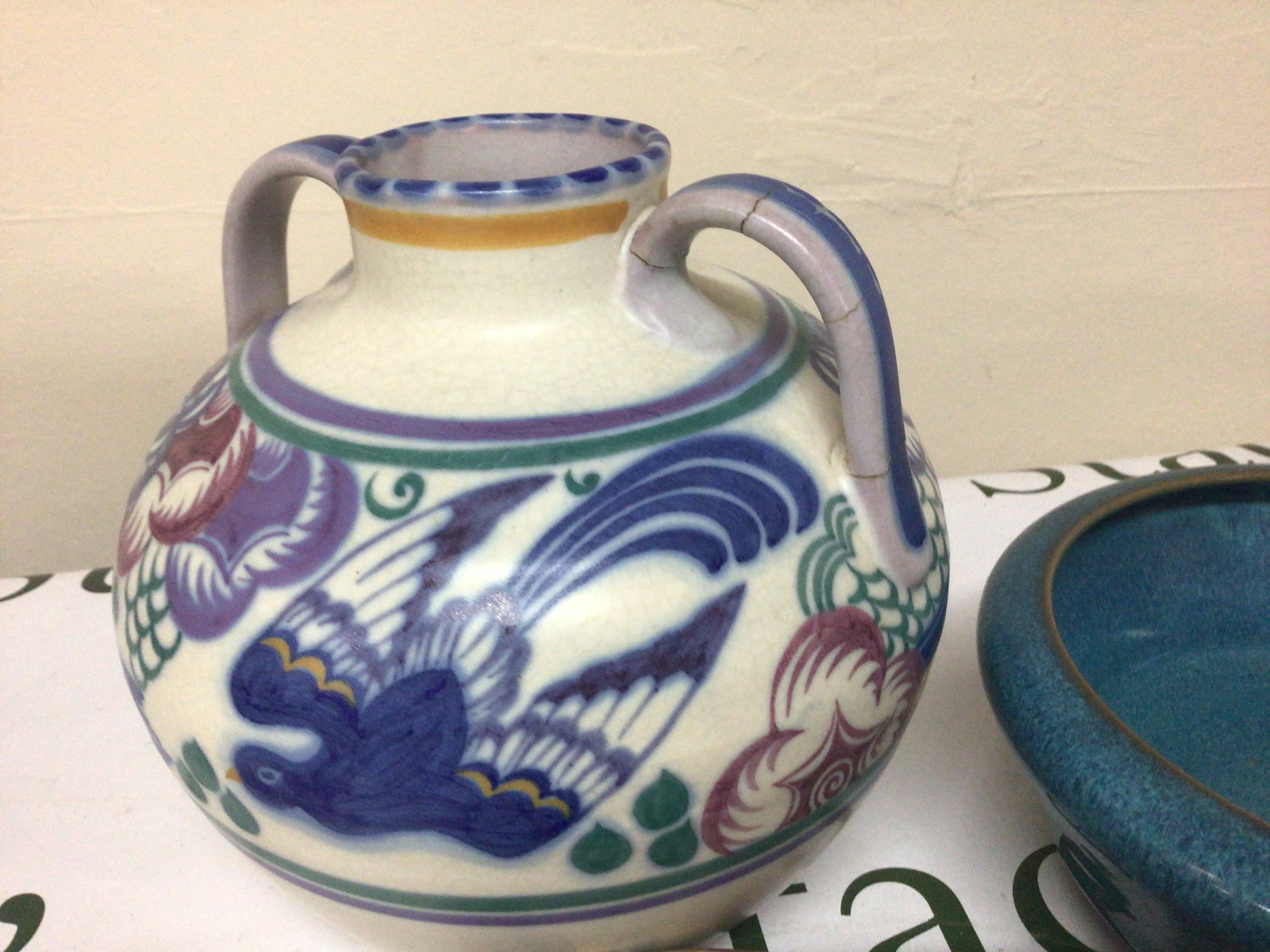 A collection of Poole Pottery Including early Carter Stapler Adam Poole (6) some damage. NO RESERVE