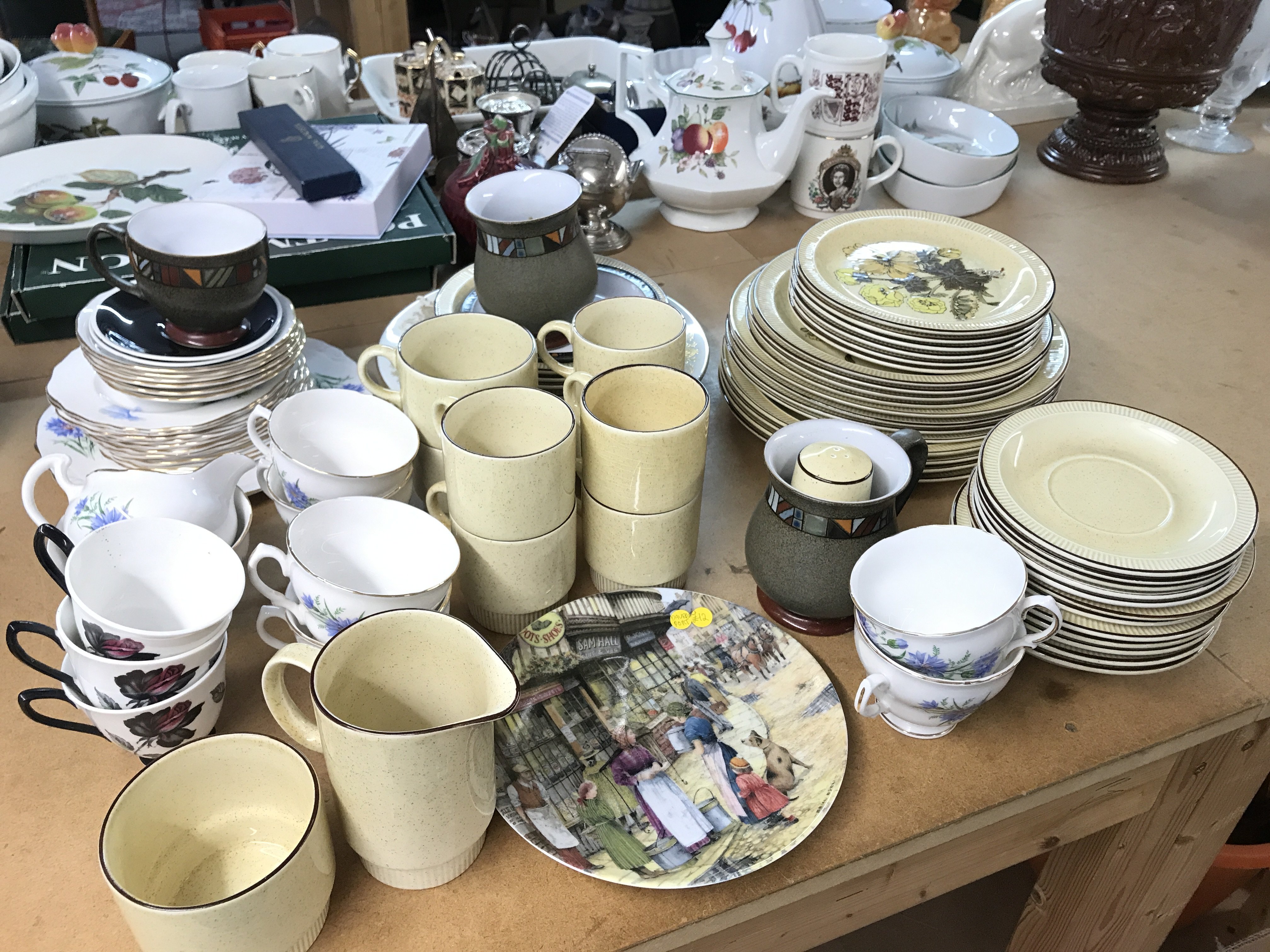 A Poole Broadstone tea set, Royal Vale , Royal Albert & Denby part sets