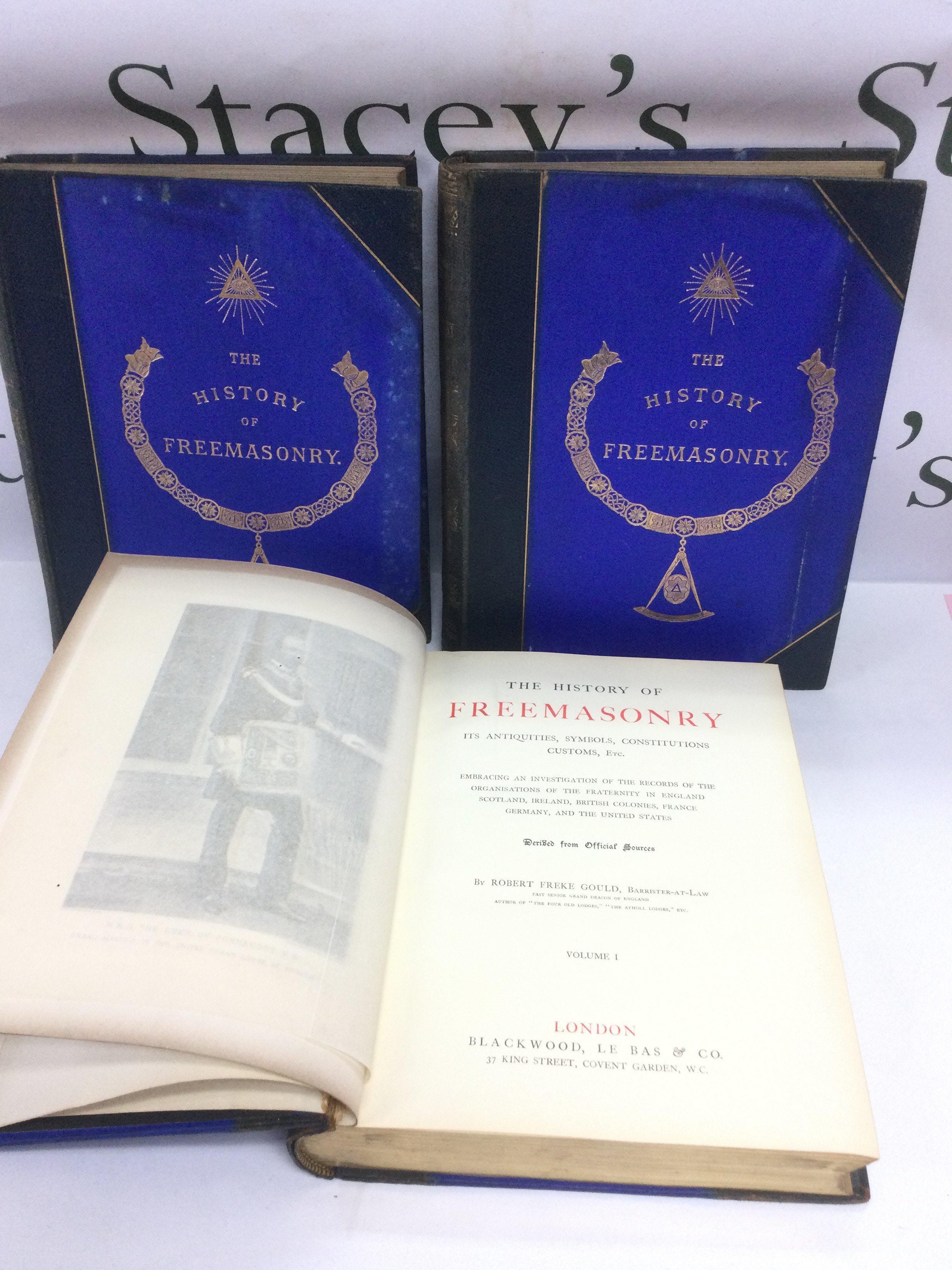 A three volume set of 'The History Of Freemasonry' published by Blackwood, Le Bas & Co plus 'A Celebration Of The Craft' hardback freemasonry book (4). Shipping category D.