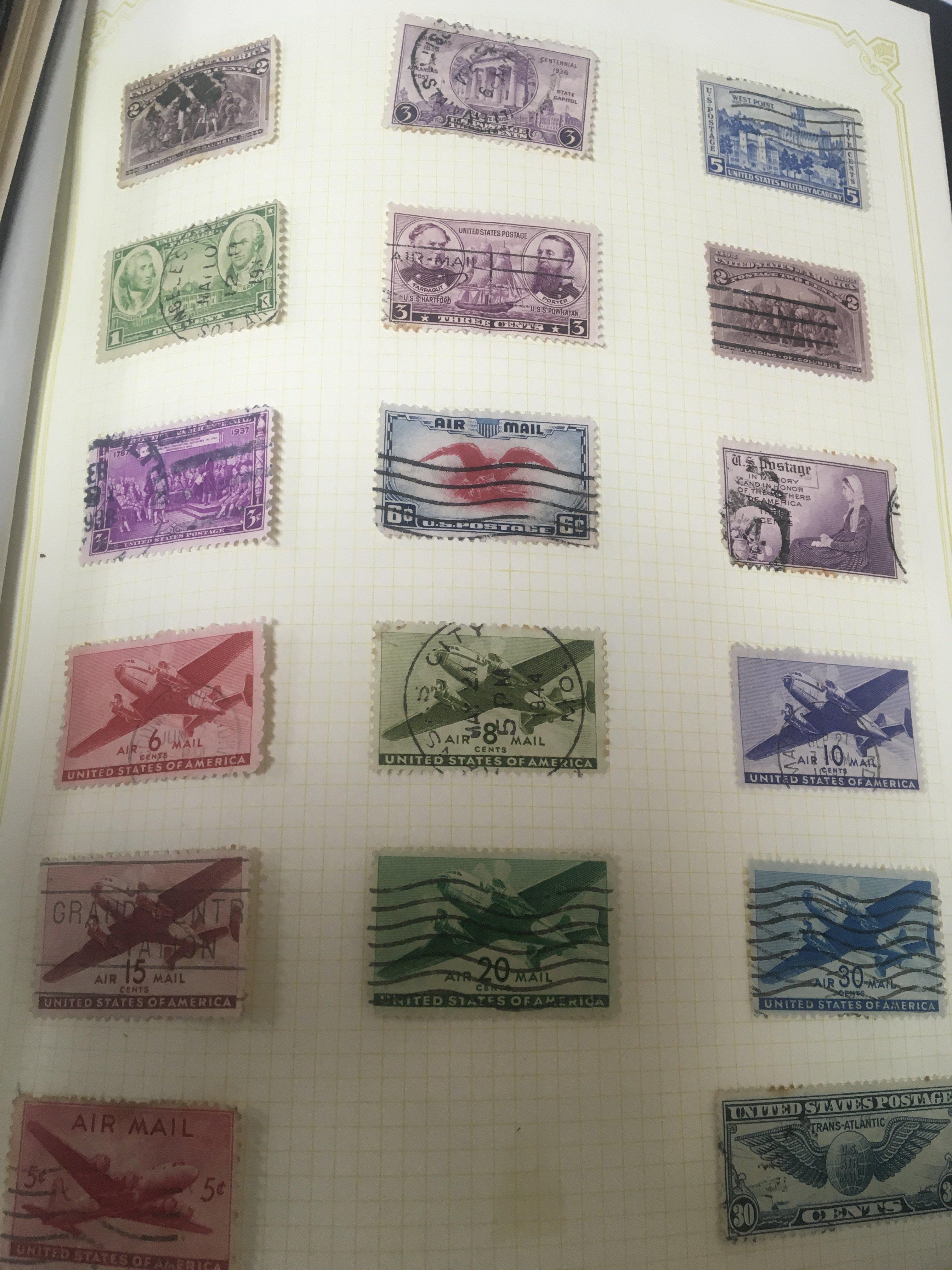 A collection of eight albums containing world stamps Leeward Islands Syria Italy Ivory Coast and America Sweden and others. (8)