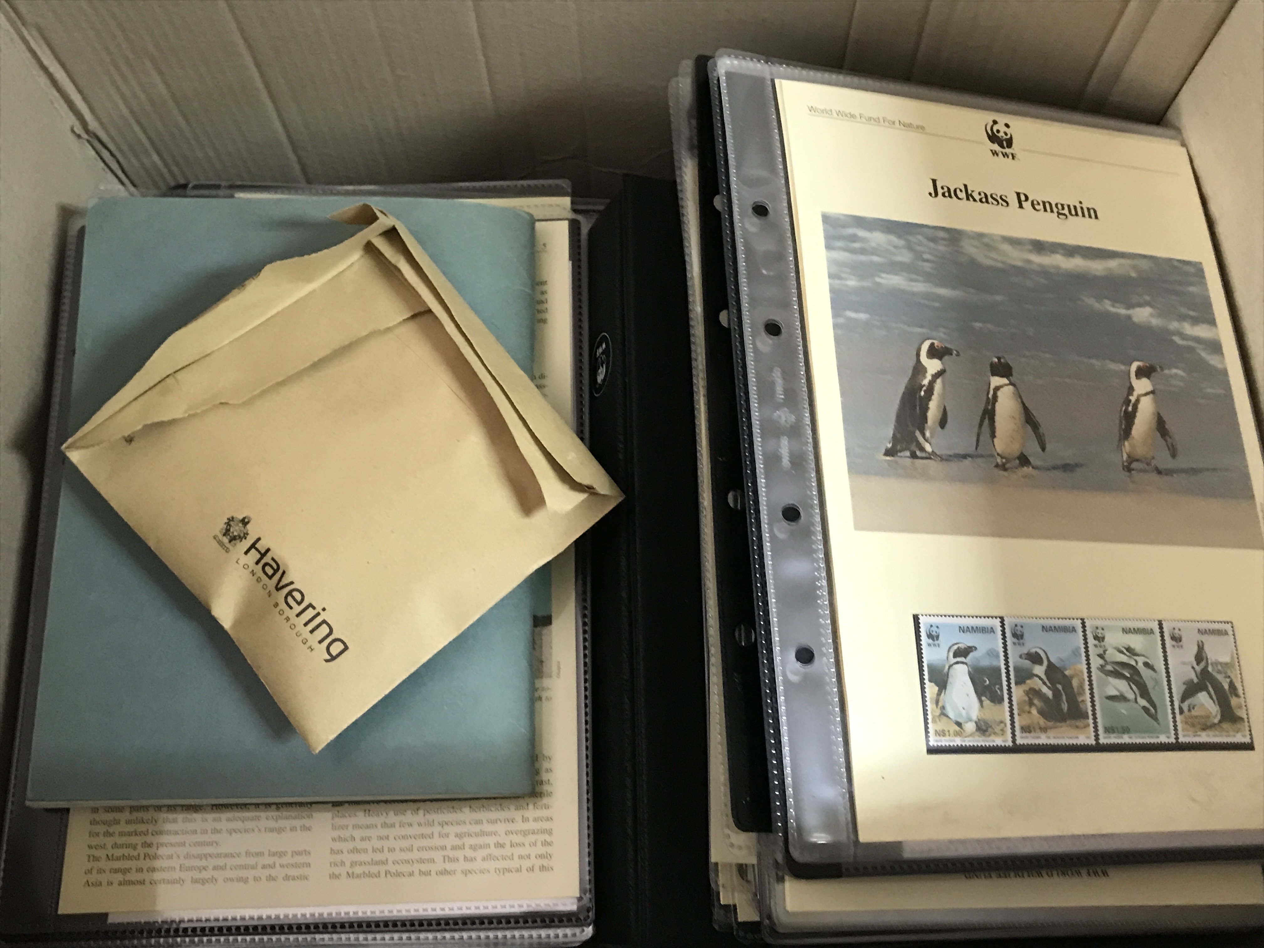 A collection of WWF stamps . Postage category C