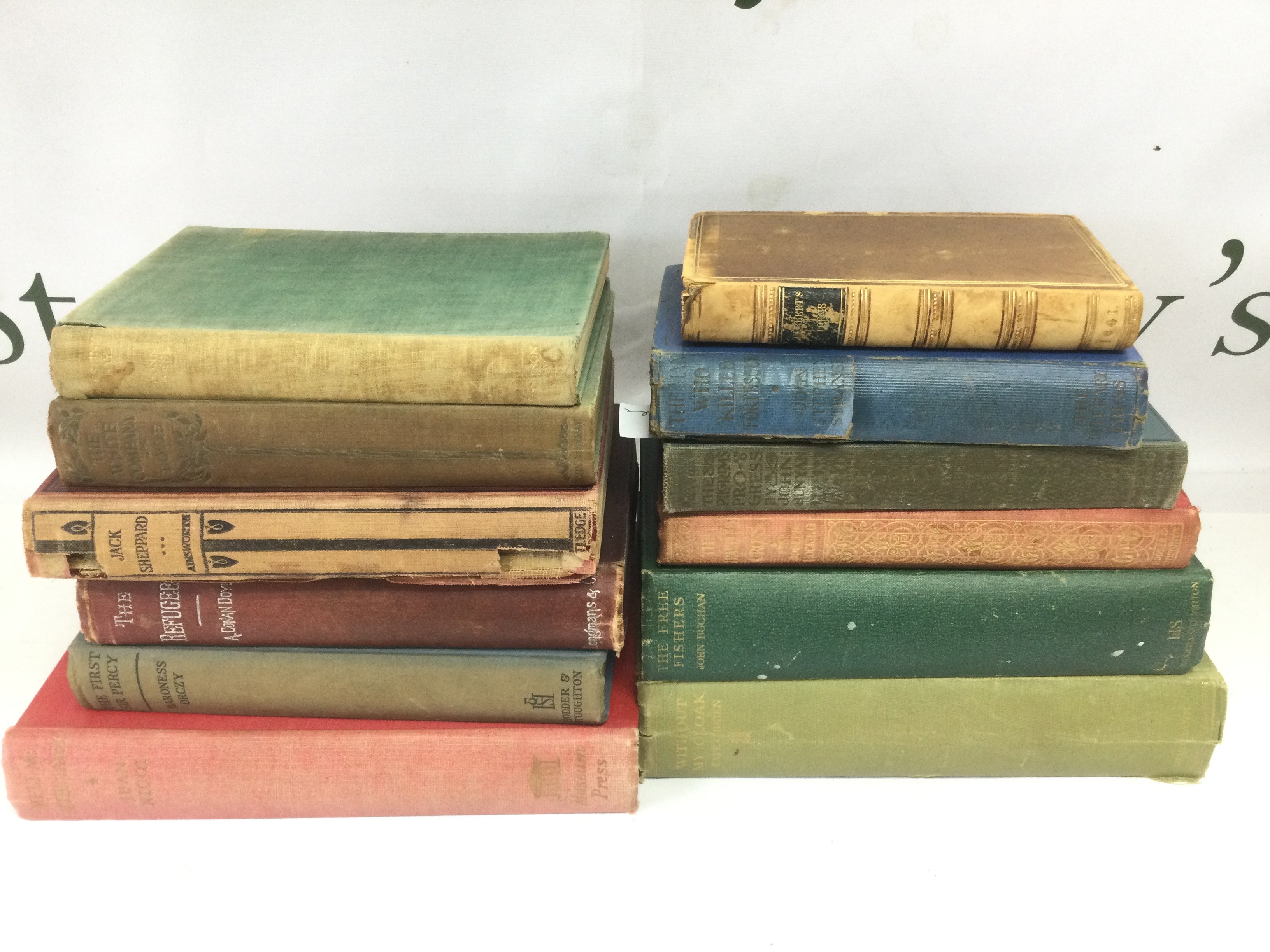 Seven boxes of antique and later books, Various authors including Arthur Conan Doyle,