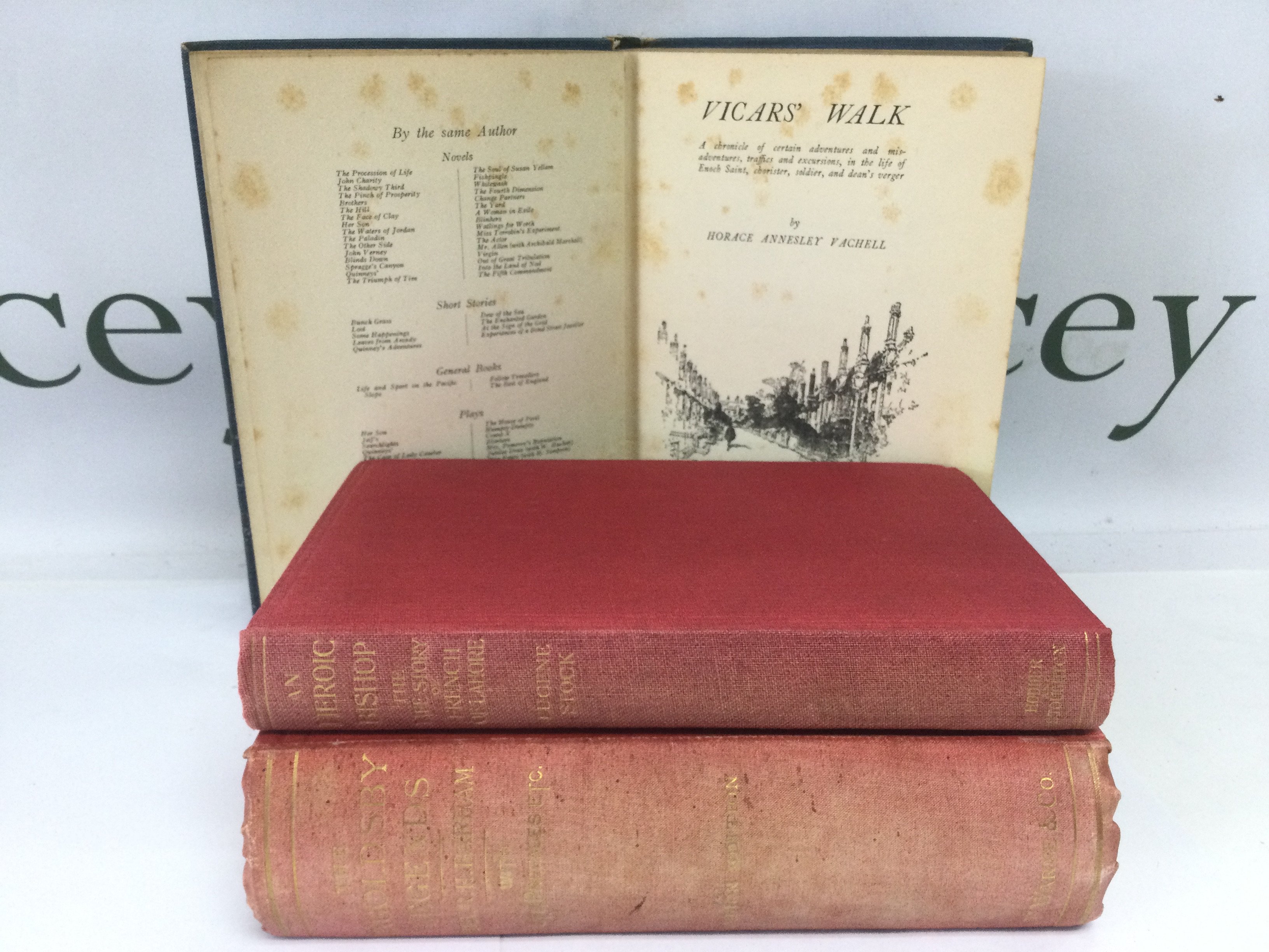 Three vintage religious hardback books. Shipping category B.