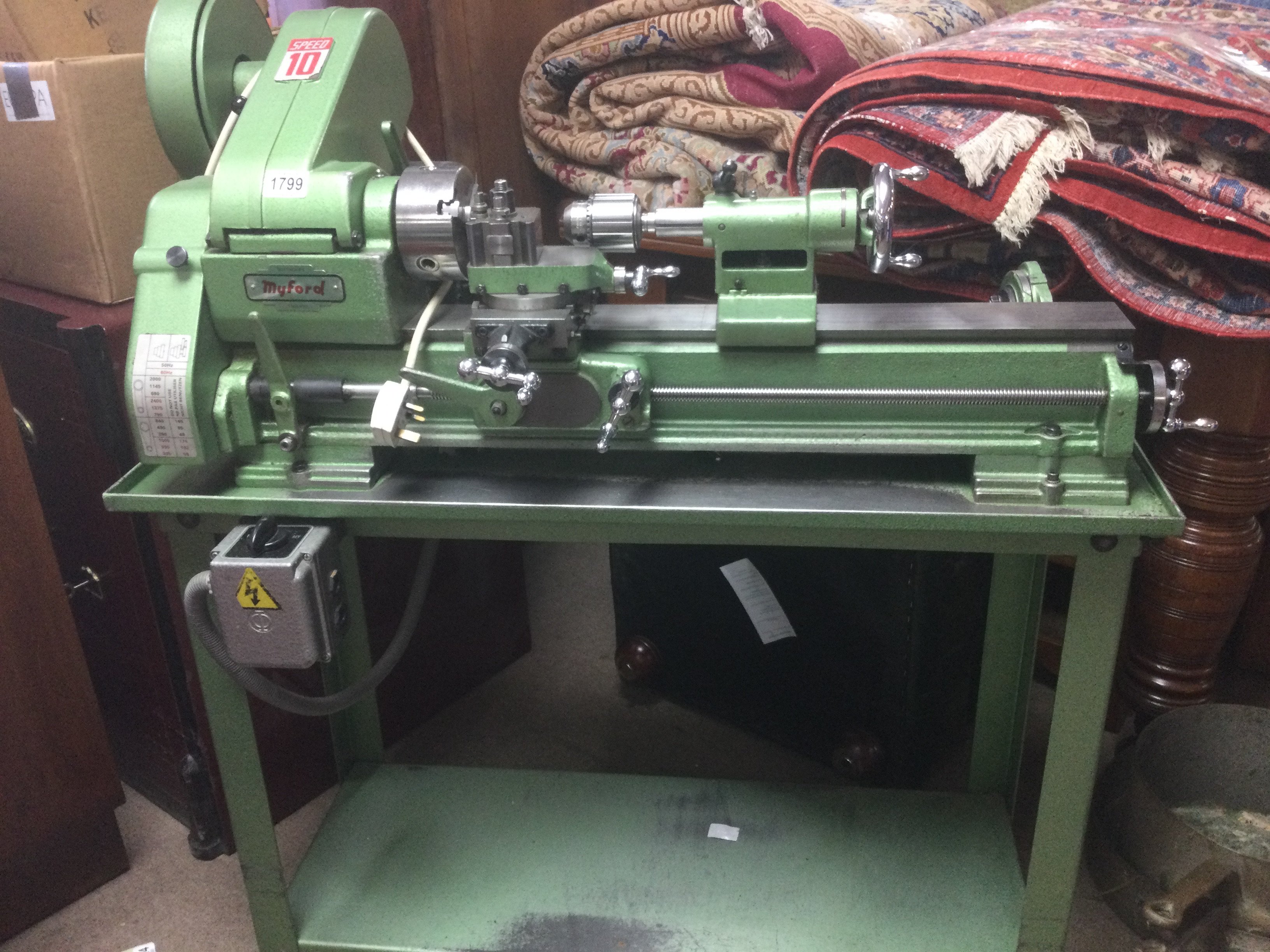 A Myford speed 10 lathe