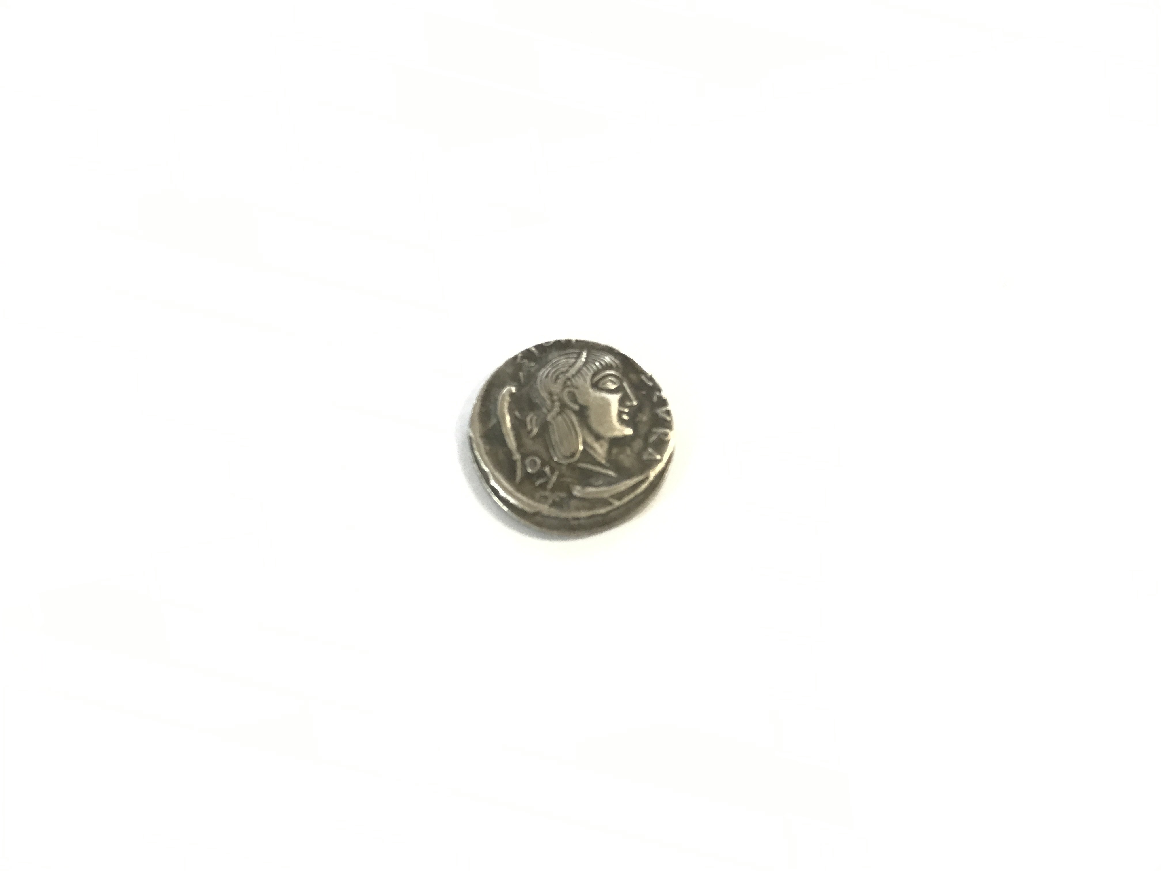 A Greek Thrace Tetradrachm silver coin.