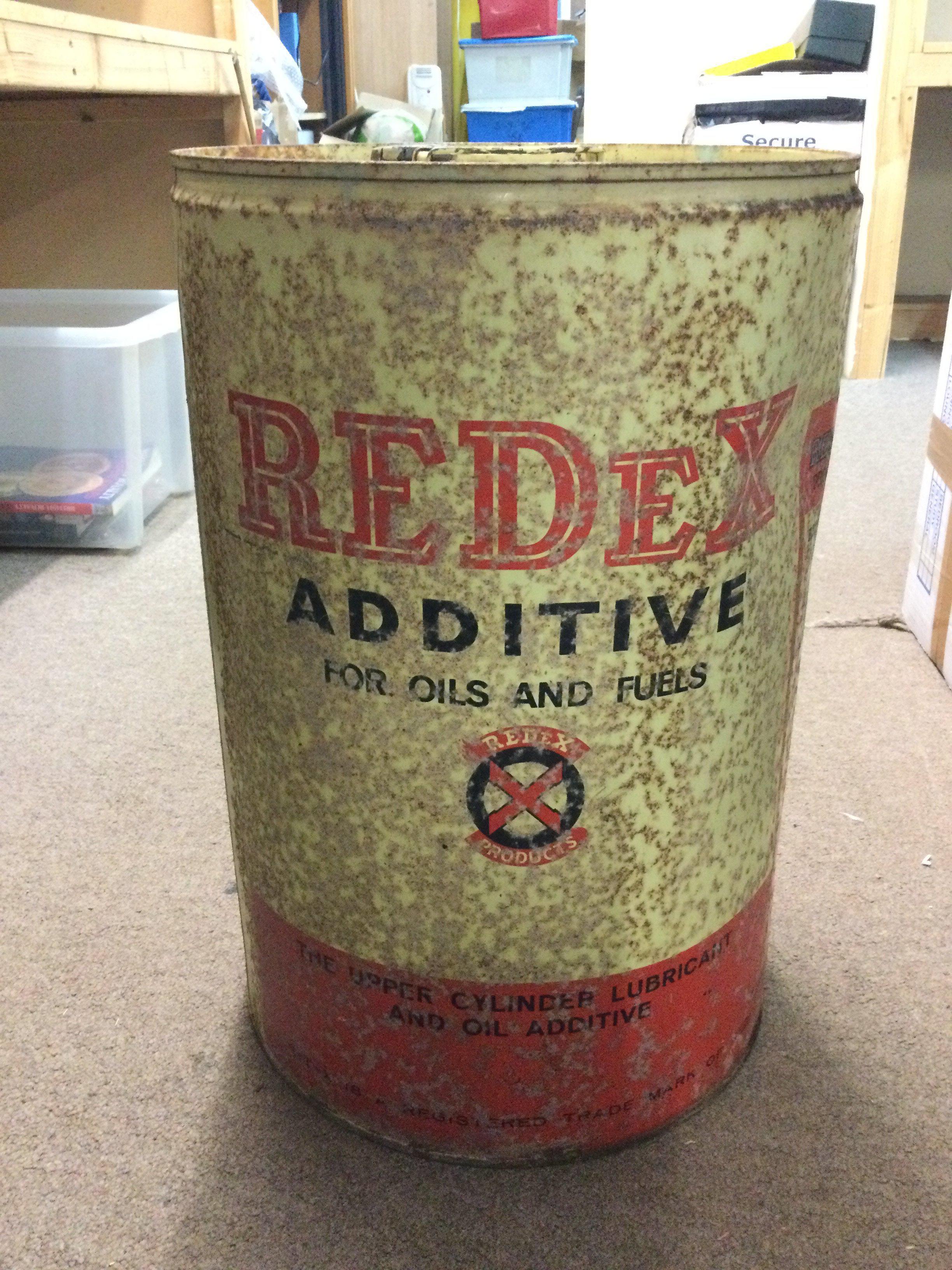 A large vintage 10 gallon Redex can , 54cm tall. this lot cannot be posted