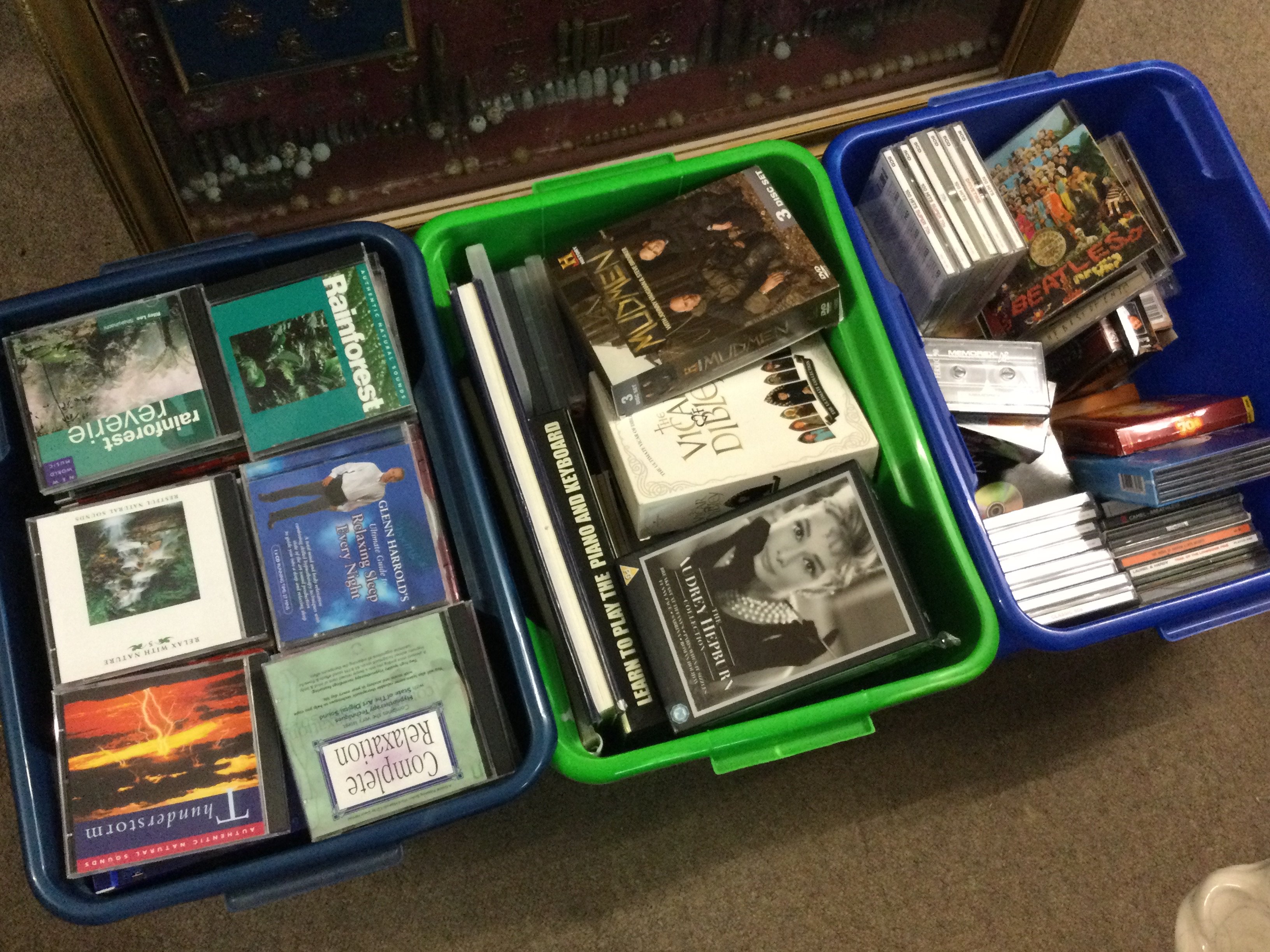 A collection of various CDs and DVDs. This lot cannot be posted