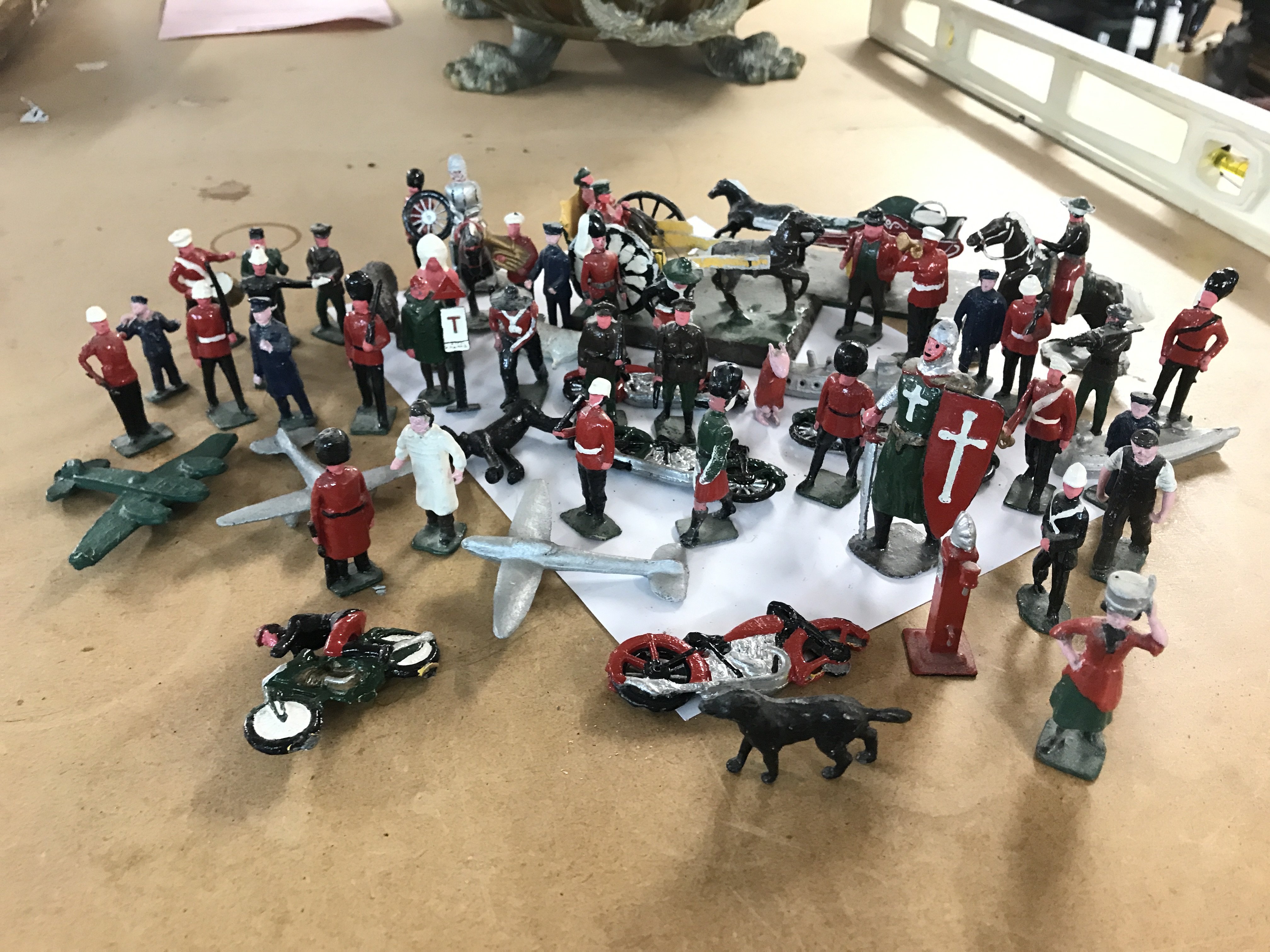 vintage painted lead figures, postage category B