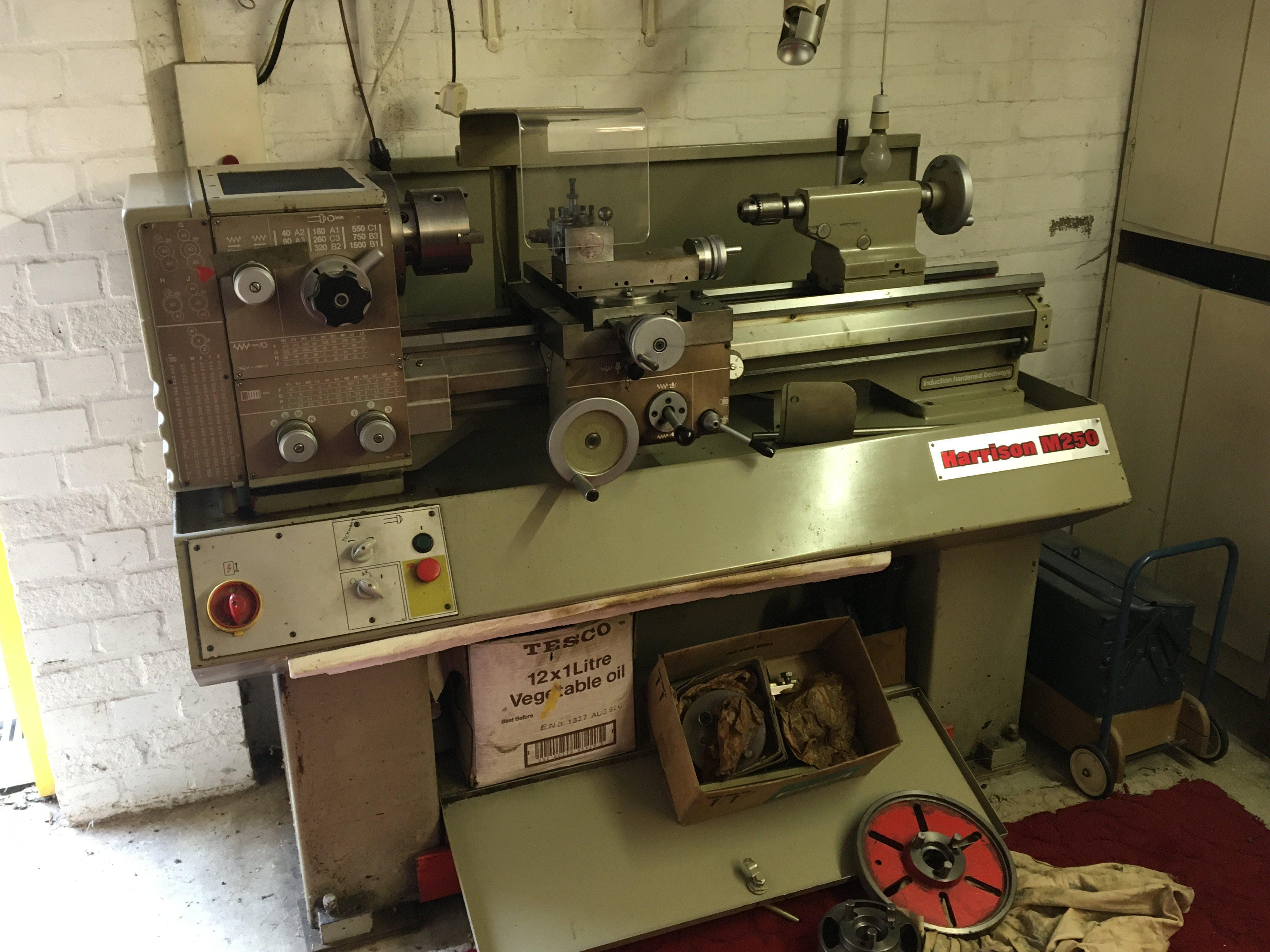 A good condition Harrison M250 lathe with some accessories the has been used for small scale domestic engineering in good condition working and with some accessories. Viewing by appointment sold in situ buyer to collect RM15 South Ockendon.