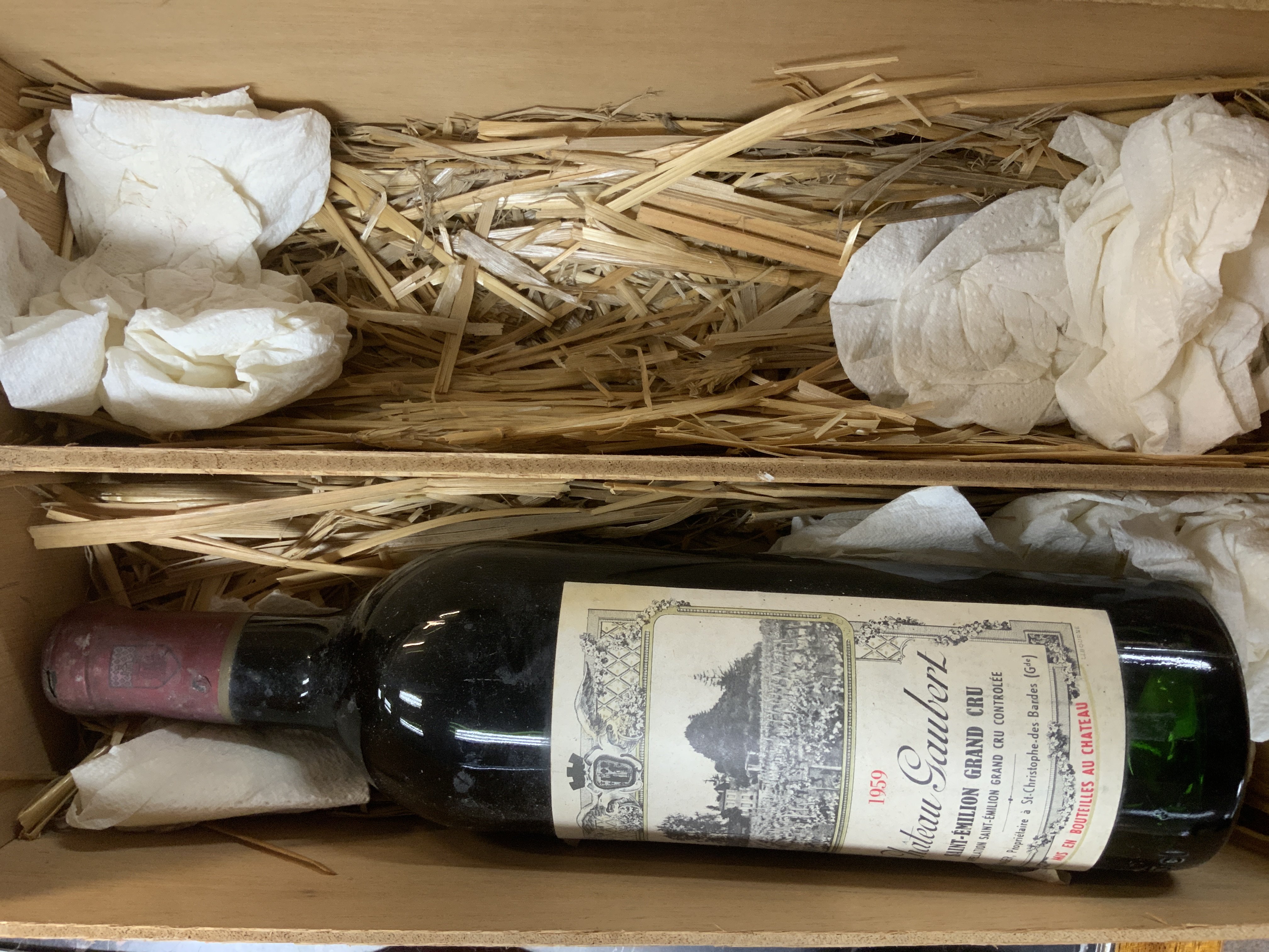 1959 Chateau Gaubert Saint-Emilion Grand Cru, France 75cl. VGC