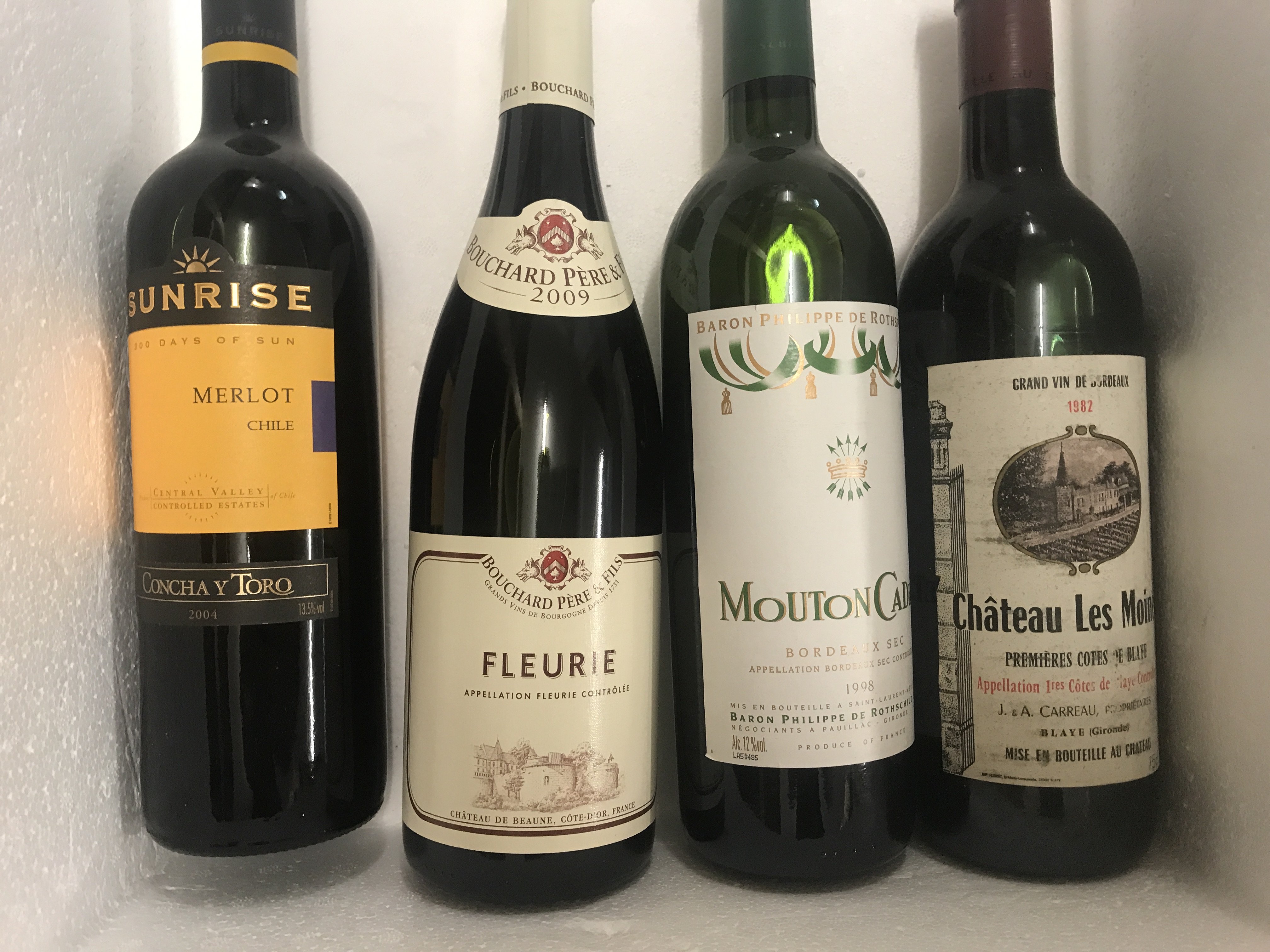 Eight bottles of wine various. NO RESERVE