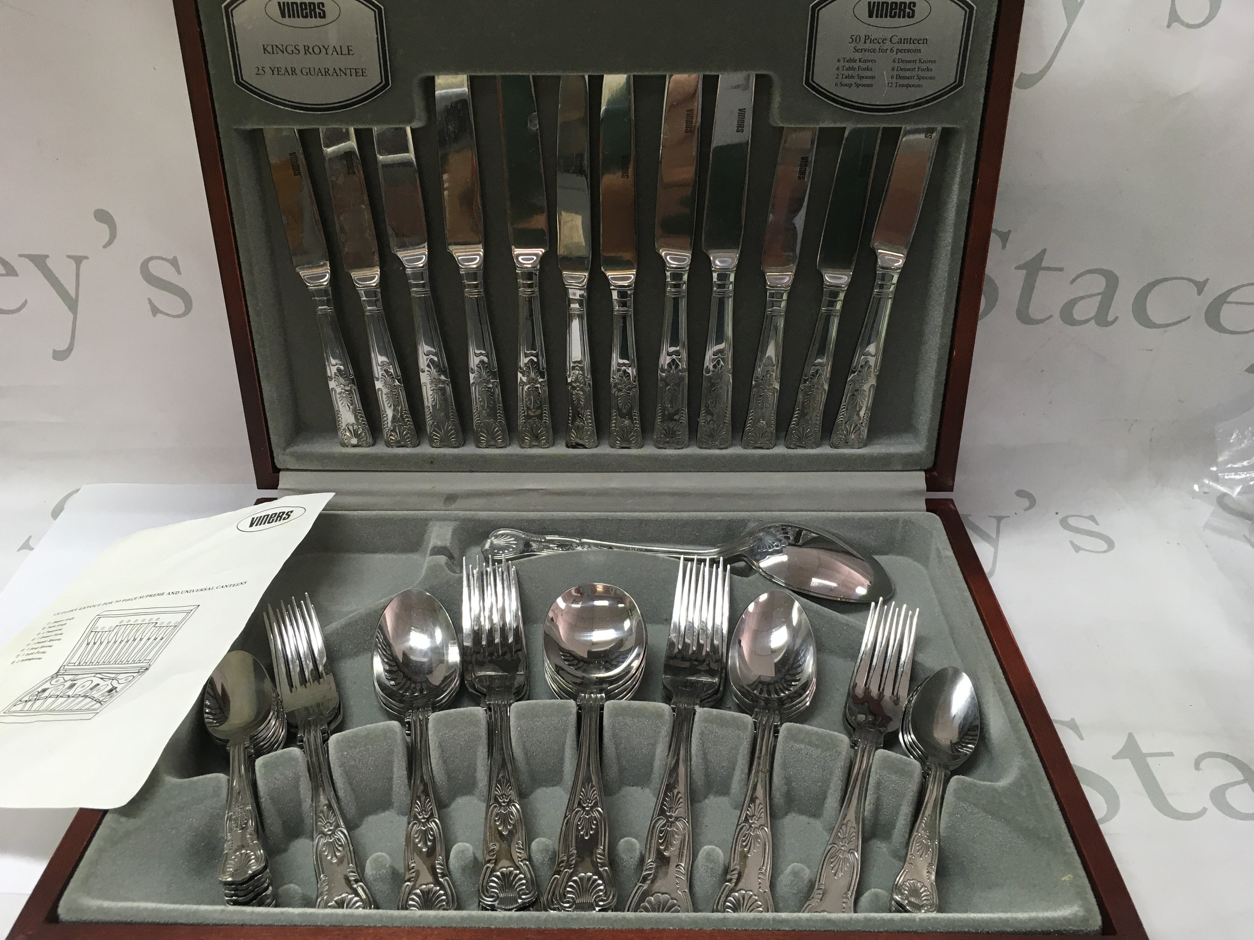A canteen of viners cutlery.Postage C