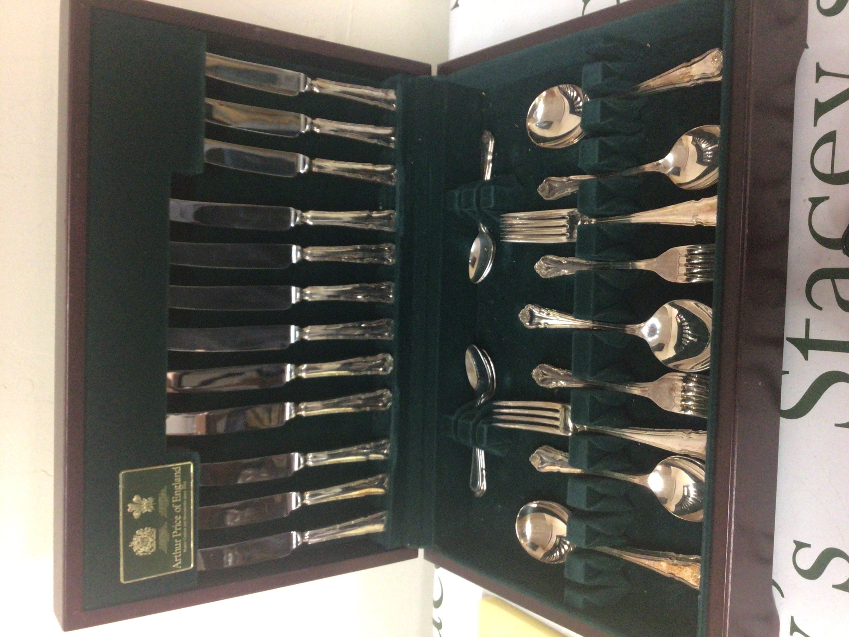 A canteen of silver plated cutlery Arthur Price of England.