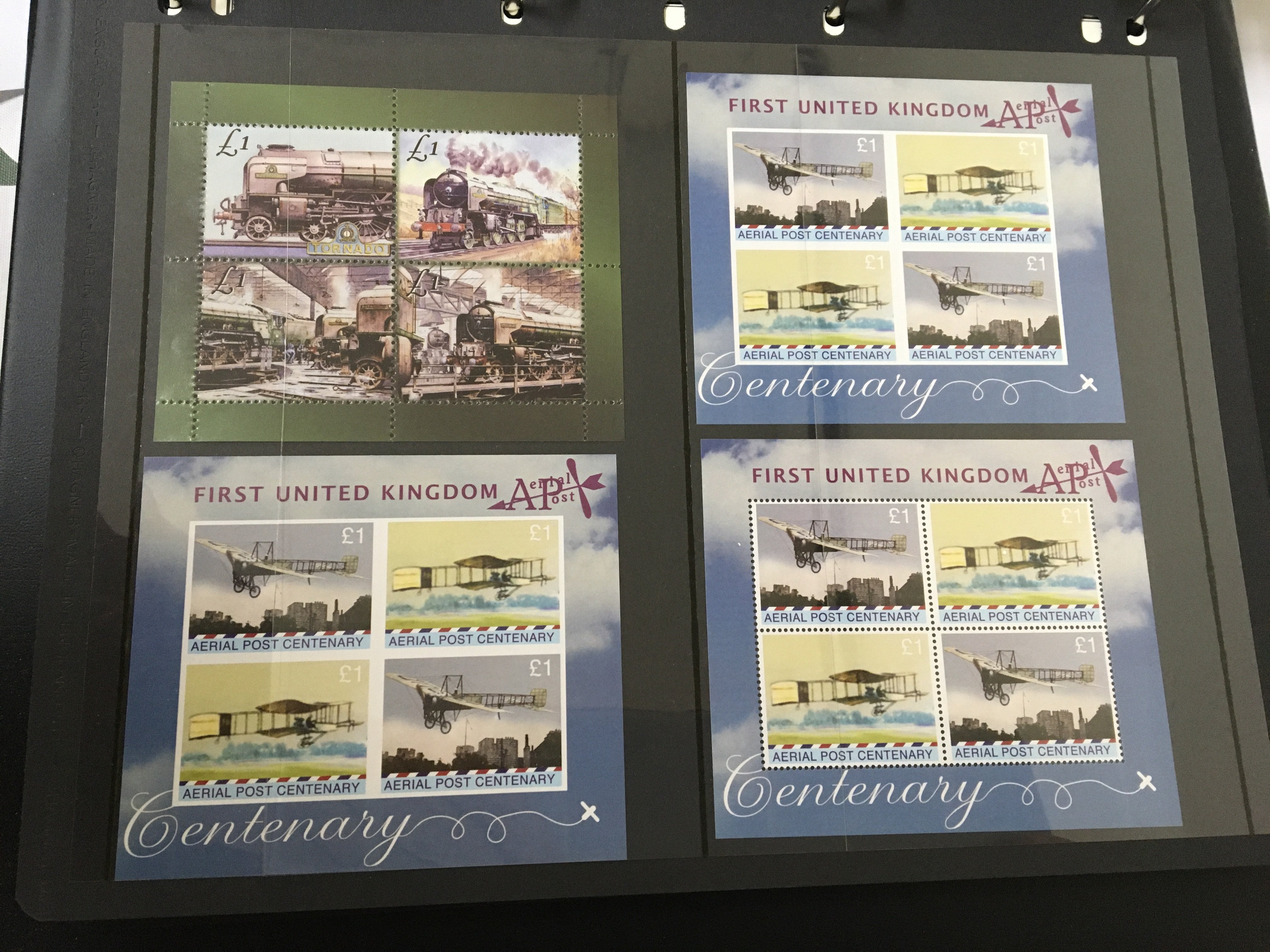 A folder containing Stamps Early Elizabeth II pre decimal Definitive Issues Regional Issues Commemorative issues Isle of Man Jersey Guernsey unused blocks of &#20132662751 pictorial stamps and a collection of well presented loose sheets of Elizabeth Il 1986-1995 unused stamps.