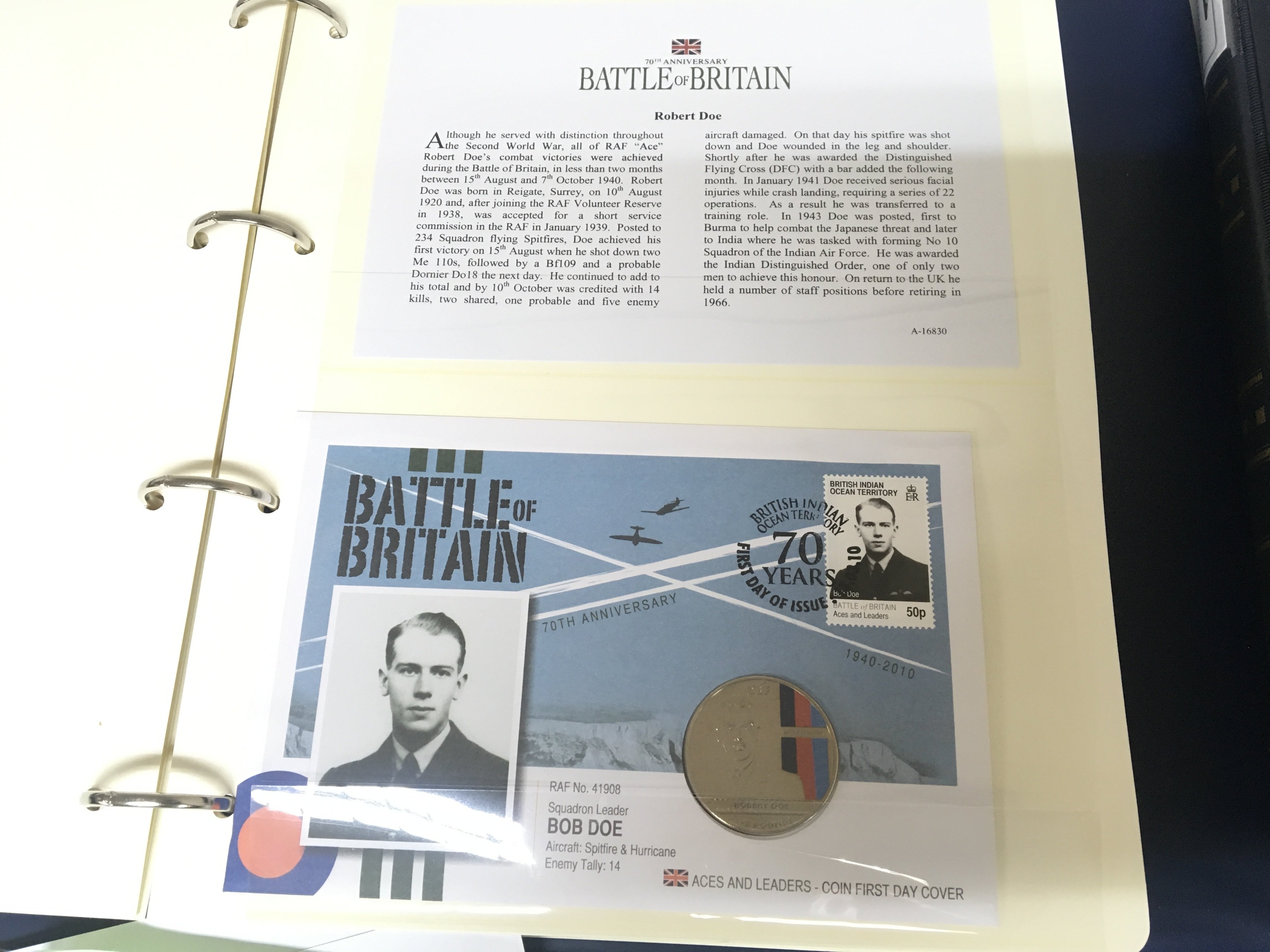 Two well presented albums of British Military Aviation and History of the Royal Airforce First day coin postal covers. Each with written history. Very well presented. (2)