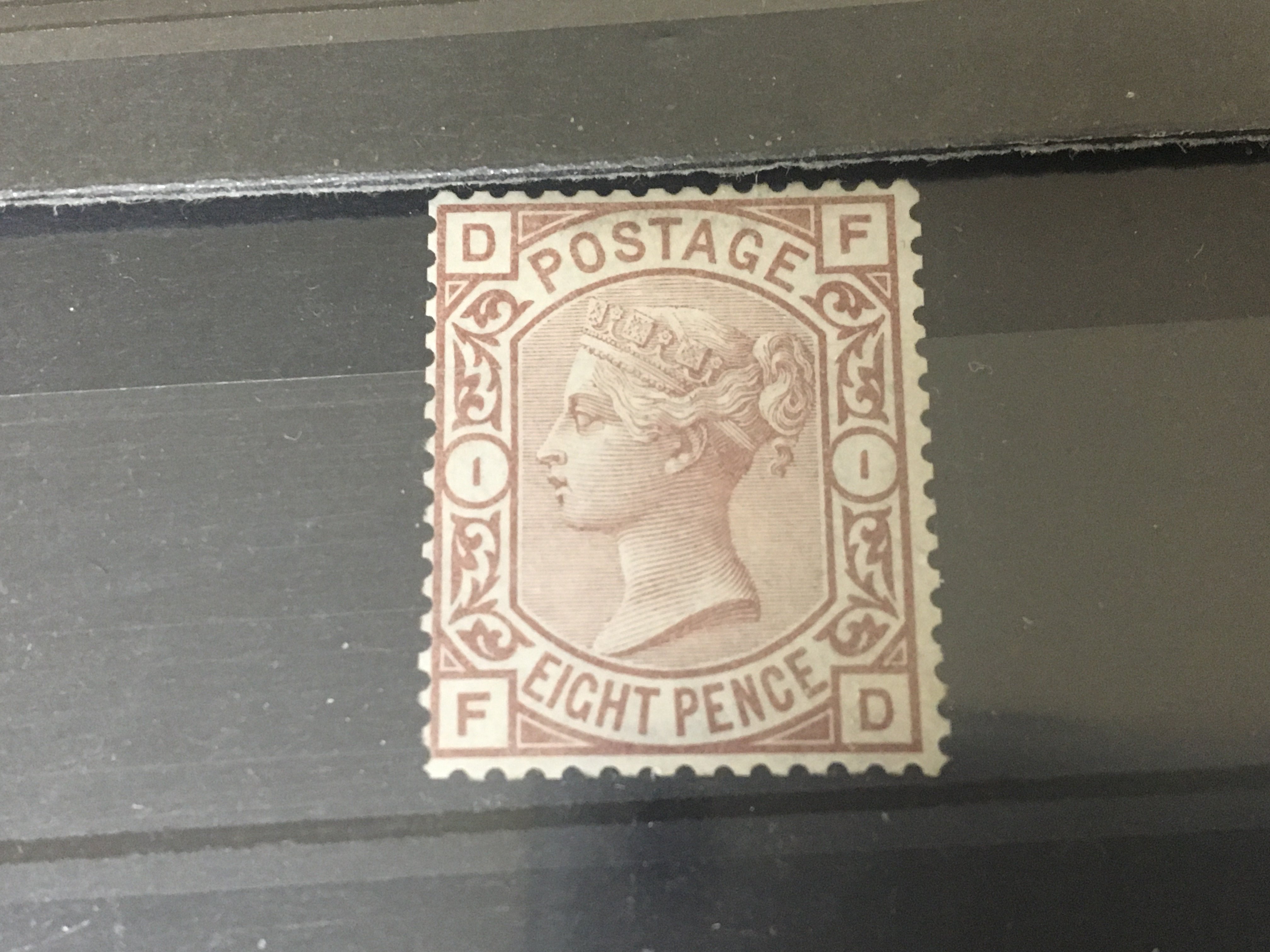 Two rare Victorian Unused Eight pence stamps SG156a (2)