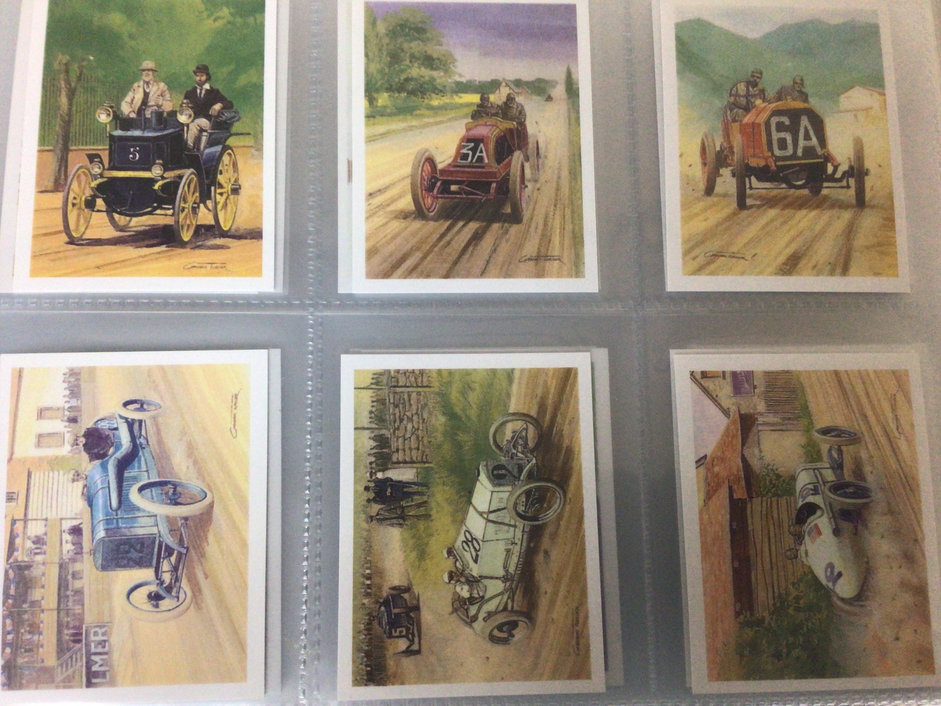 A collection of five well presented albums of Vintage cigarette cards and other cards including more recent cards Tom Thumb motor racing.Birds and their eggs Amusing Tricks and numerous other sets.