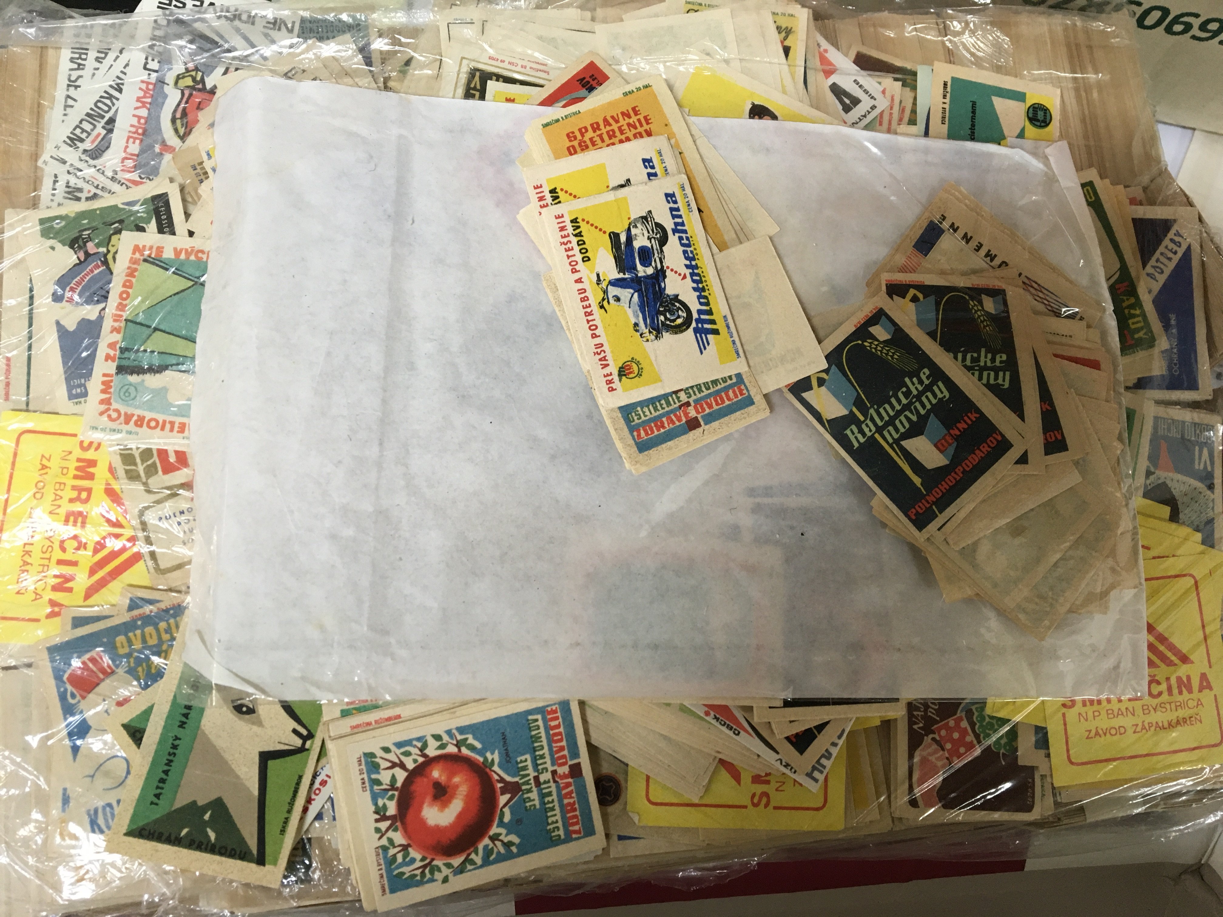 A box containing mixed ephemera including vintage Tuck postcards a box Containing Vintage French and Continental cards other cigarette and collectors cards and much more.