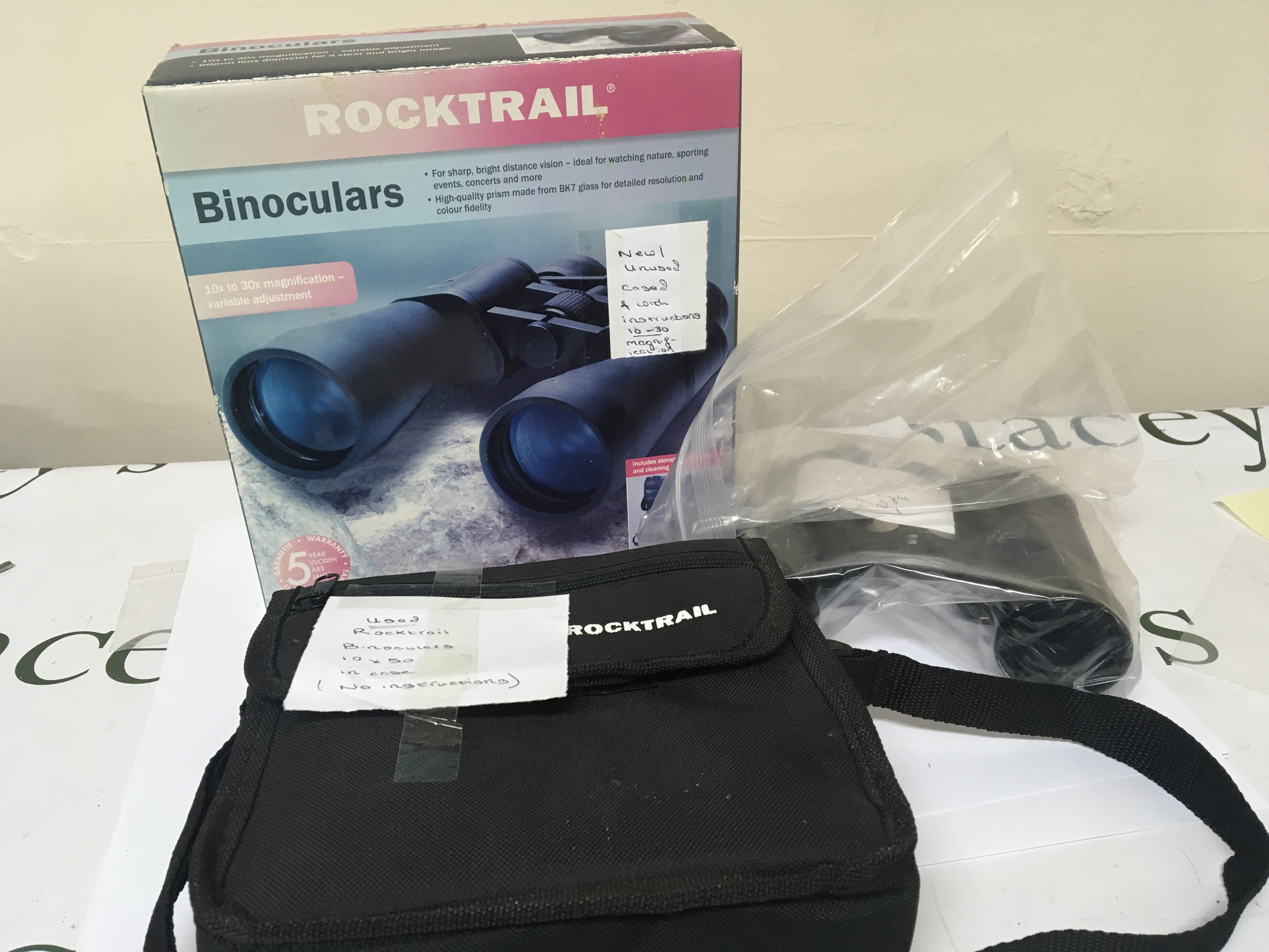 Three pairs of Binoculars Rocktrail and one other pair (3)