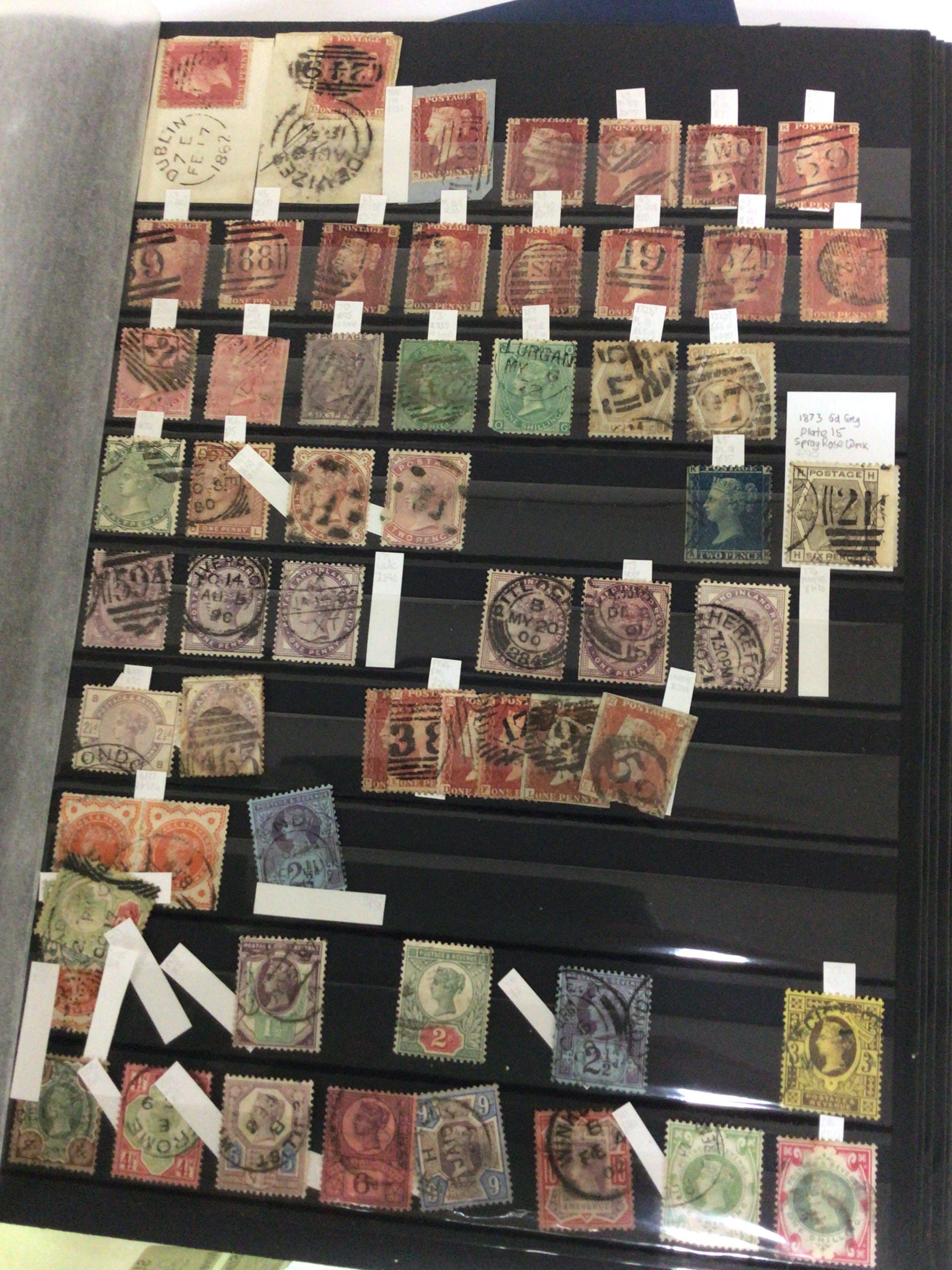 Five albums containing stamps including a good selection of Victorian stamps other used and unused British and world stamps