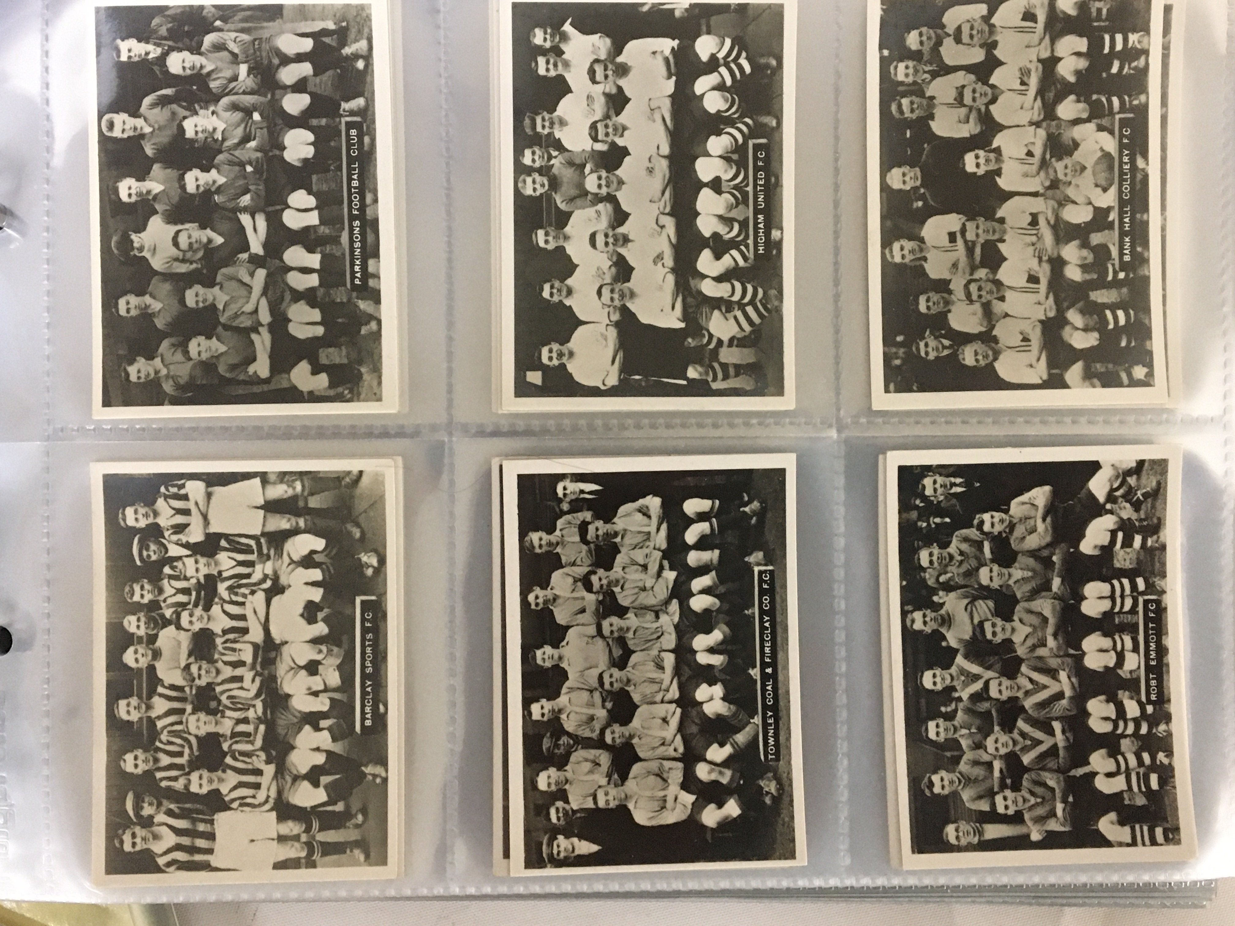 Six well presented albums containing vintage cigarette cards and other collectors cards.