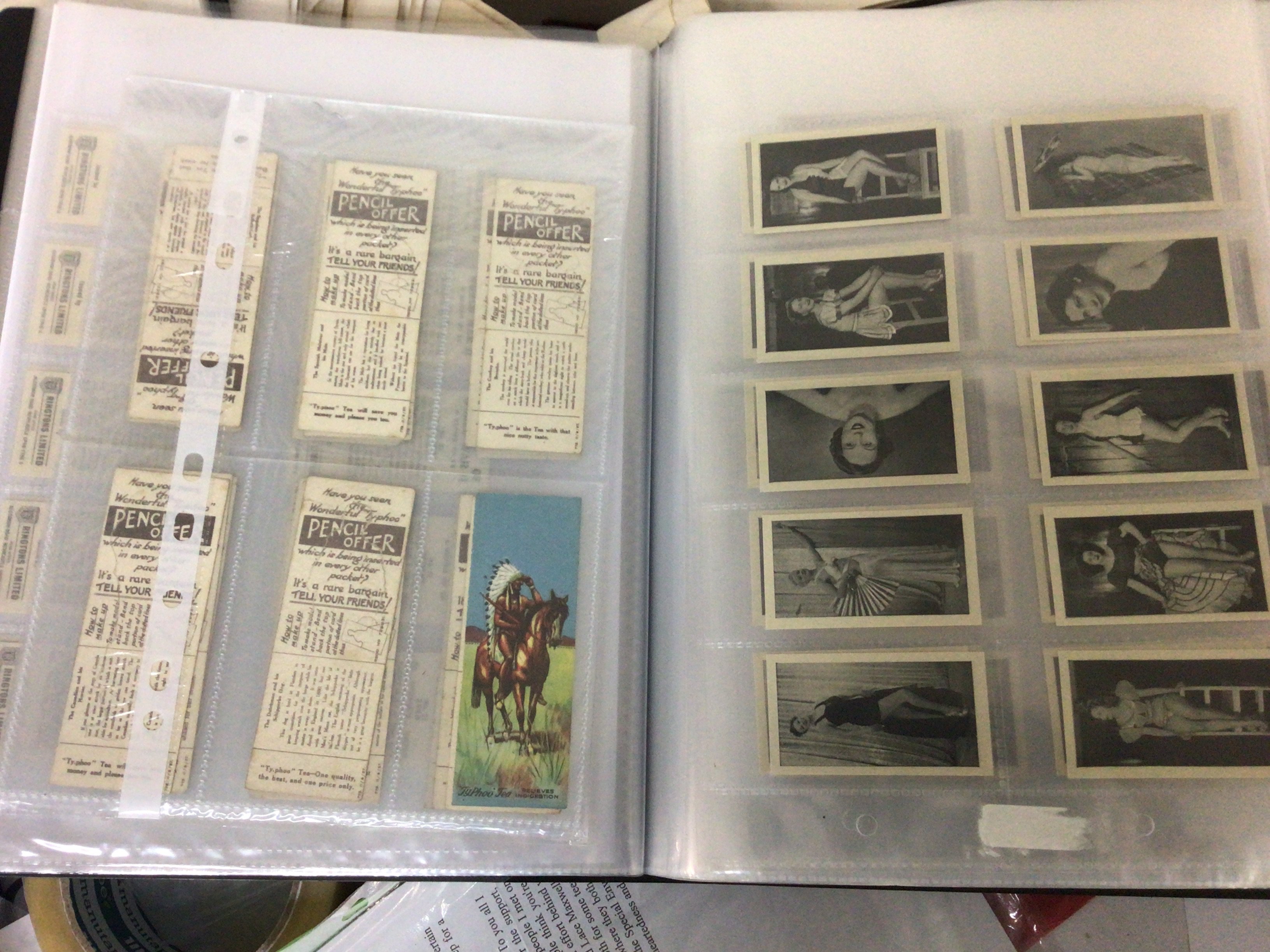 A collection of seven albums of vintage cigarette cards comprehensive collection.