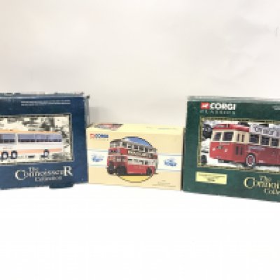 A Collection of Boxed And Loose Diecast Buses. Various Makes. (2).