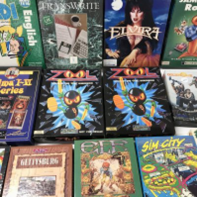 2 Boxes Containing Amiga Games and Accessories. (2).