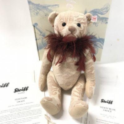 A Boxed Steiff Grace Teddy Bear. Limited Edition. With Certificate.