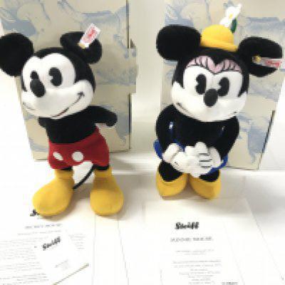 A Boxed Steiff Micky Mouse and A Boxed Minnie Mouse. Limited Editions. Both With Certificates(2).