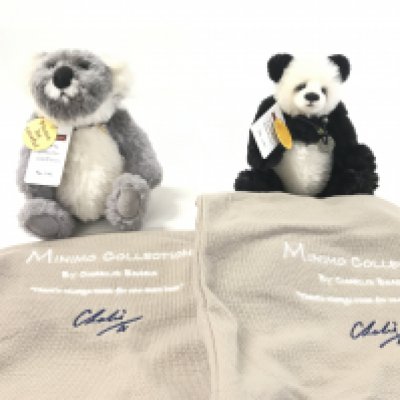 2 X Charlie Bear For The Minimo Collection felicity and Little One.with Tags And Bags.(2).