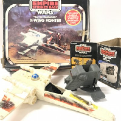 A Boxed Vintage Star Wars X-Wing Fighter. And a INT-4 Both Have Parts Missing And Boxes Worn. No Reserve. (2).