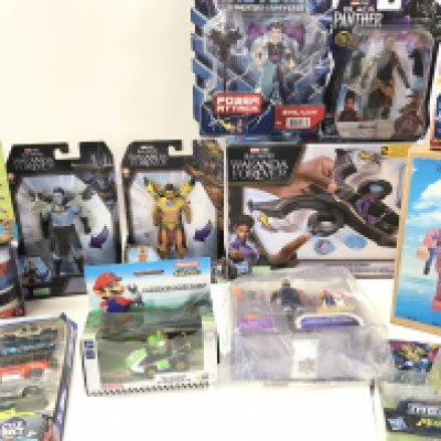 A Collection of Various Boxed Toys Including Marvel.