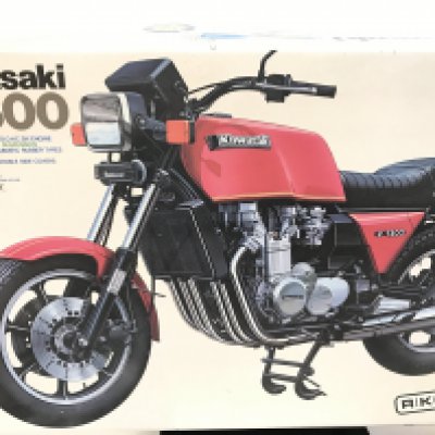 A Boxed Tamiya Kawasaki Z1300 Motorbike 1/6 Scale Model Kit.