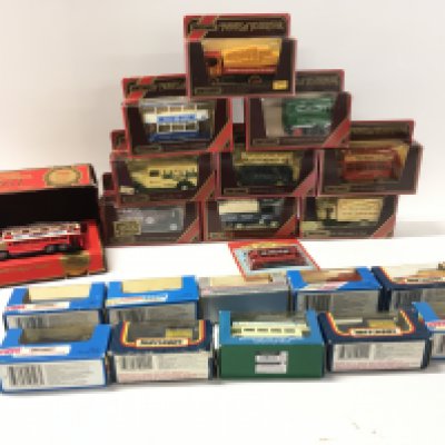 A collection in excess of 20 boxed diecast model vehicles mainly by Matchbox.