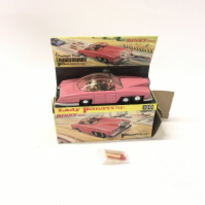 A boxed Corgi no.100.. Lady Penelopes FAB 1. Has original plynth and missiles.