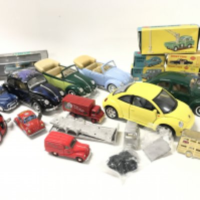 A Collection of Boxed And Loose Diecast Including Tin Plate. Boxed Dinky and Corgi Toys. All Have Faults No Reserve.