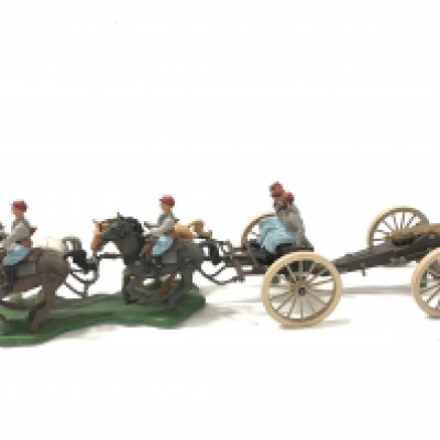 A Britains American Civil War Confederate Gun And Limber.