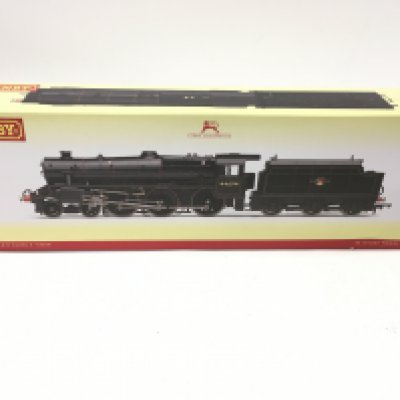 A boxed 00 gauge model locomotive with tender by Hornby R3323. BR 4.6.0. Class 5 loco 44694 lined black. DCC ready. No reserve.
