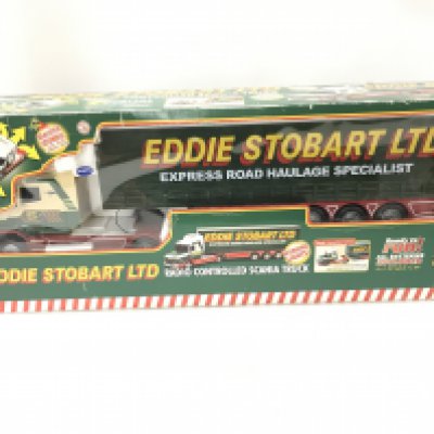 A boxed Radio controlled Model Artic with trailer in Eddie Stobart livery. Scale 1:18. No reserve