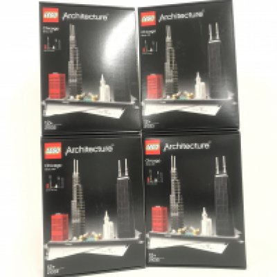 4 Boxed And Sealed Lego Architecture Chicago Skyline #21033.