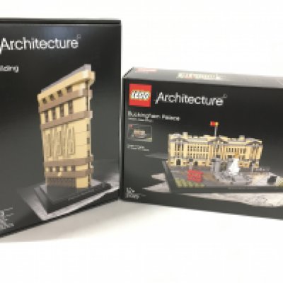 2x sealed boxed Lego Architecture sets #21029. Buckingham Palace&hellip;also # 21023 Flatiron Building