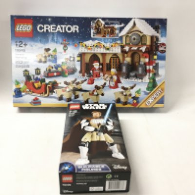 A sealed boxed Lego Creator set # 10245 Santas Workshop. Also included a boxed sealed Lego Stars Wars set # 75109 Obi Wan Kenobi. No reserve
