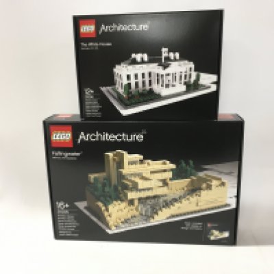 2x sealed boxed Lego Architecture sets includes # 21005 Fallingwater&hellip;..# 21006 The White House. No reserve