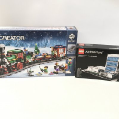 2x sealed boxed Lego sets including ARCHITECTURE # 21018. United Nations Headquarters. Also CREATOR # 10254 Winter Holiday Train. No reserve