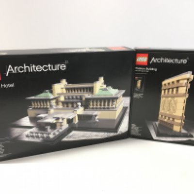 2x sealed boxed Lego Architecture sets including # 21017 Imperial Hotel. # 21023 Flatiron Building. No reserve