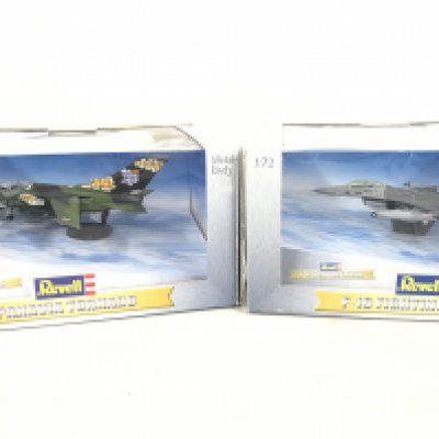2 X Boxed Revell Diecast Aircraft. A Panavia Tornado and a F-16 Fighting Falcon Both 1/72 Scale (2) No Reserve.